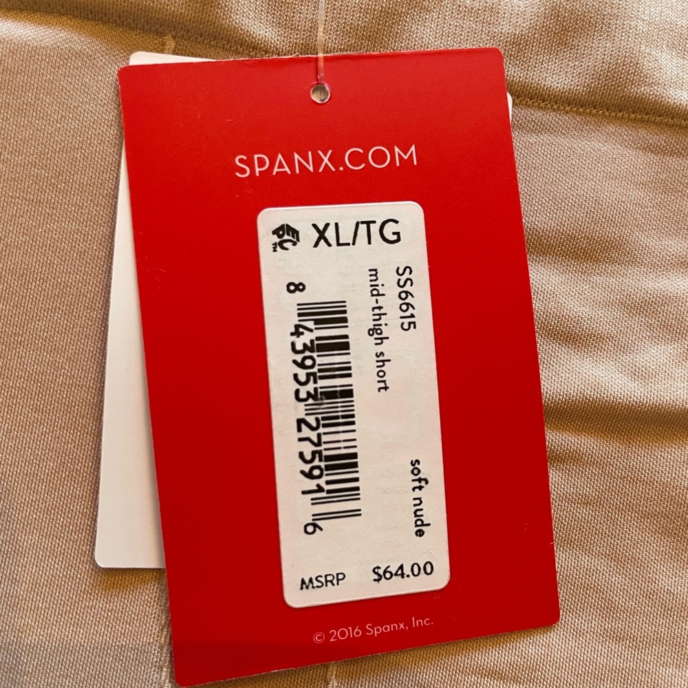 SPANX Mid-Thigh Shapewear in Soft Nude